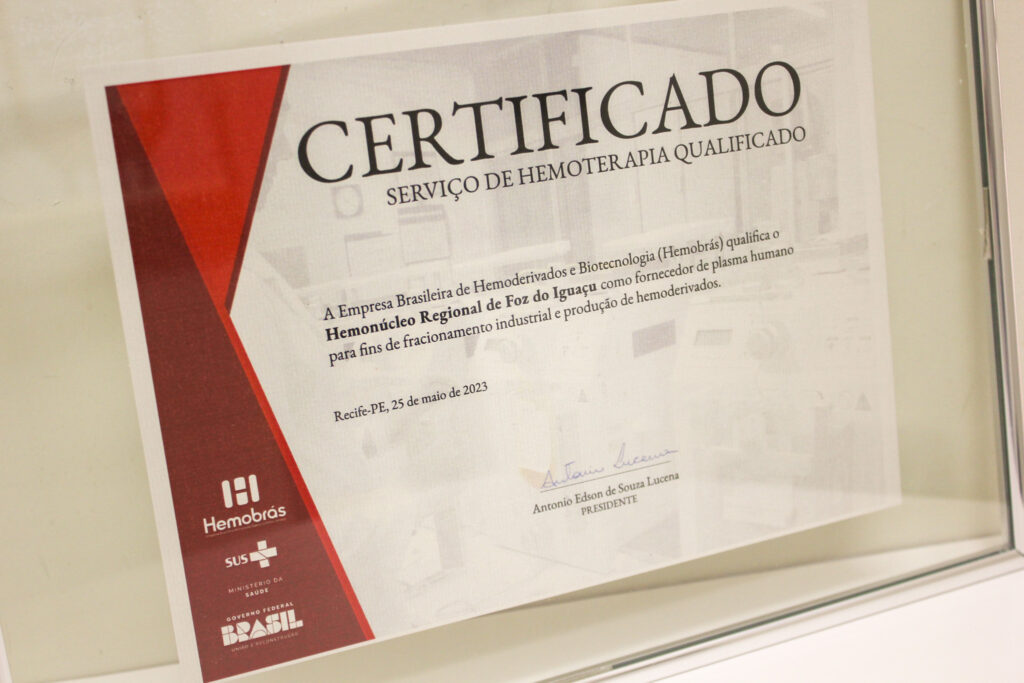 Hemonúcleo de Foz recebe certificado de Boas Práticas de Hemoterapia 3 IMG 0631 2 1