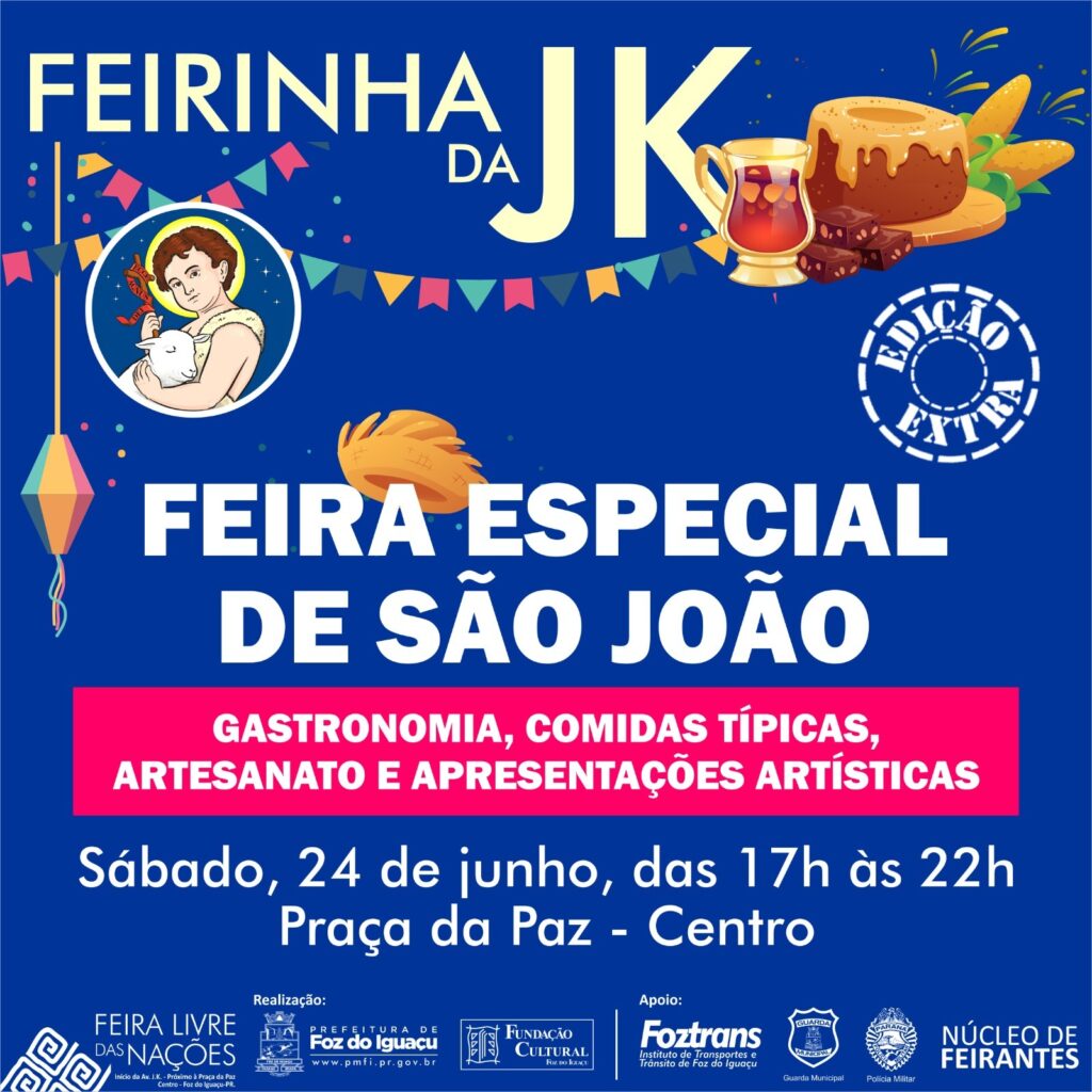 Feira Junina acontece neste sábado (24) na avenida JK em Foz 1 feira23