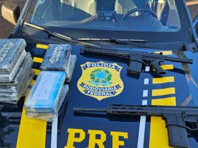 PRF apreende drogas e armas em São Miguel do Iguaçu na madrugada desta quinta, 22