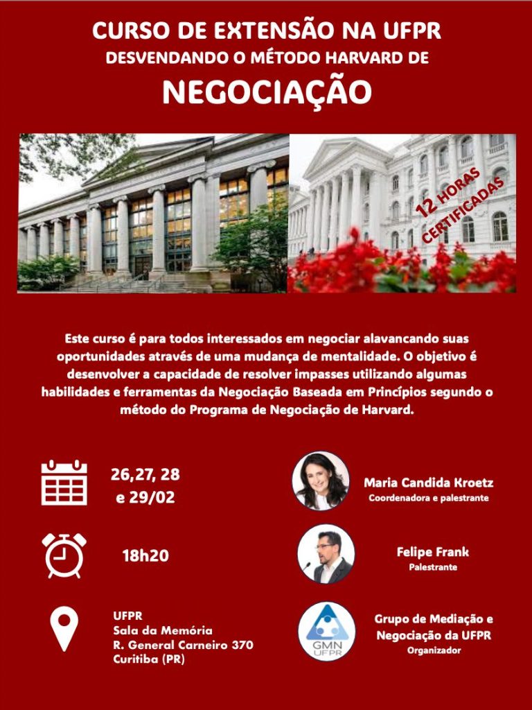 UFPR em Curitiba realiza curso gratuito sobre Método Harvard de Negociação 3 c3509e39 231b 4d3b 894f dfa29a36c66f