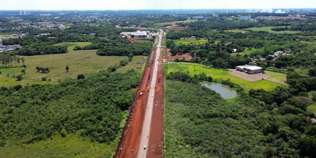 Duplicação da Rodovia das Cataratas, em Foz do Iguaçu, alcança 28,19% de execução