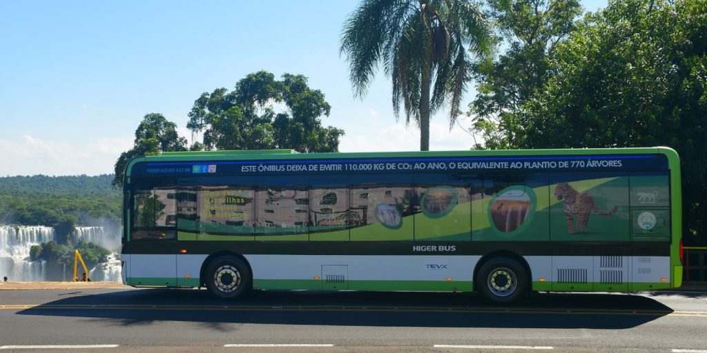 Parque Nacional do Iguaçu realiza testes do novo ônibus elétrico 1 onibus electro