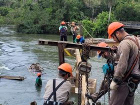 Obras para reconstrução da passarela argentina da Garganta do Diabo estão em ritmo acelerado