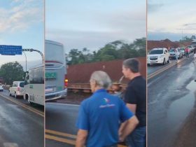 VÍDEO: Homem ameaça pular de ponte em Foz e provoca fila na fronteira Brasil-Argentina