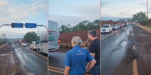 VÍDEO: Homem ameaça pular de ponte em Foz e provoca fila na fronteira Brasil-Argentina