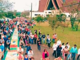 Com previsão de frio, Corpus Christi terá exposição de tapetes e procissões em diversas regiões de Foz