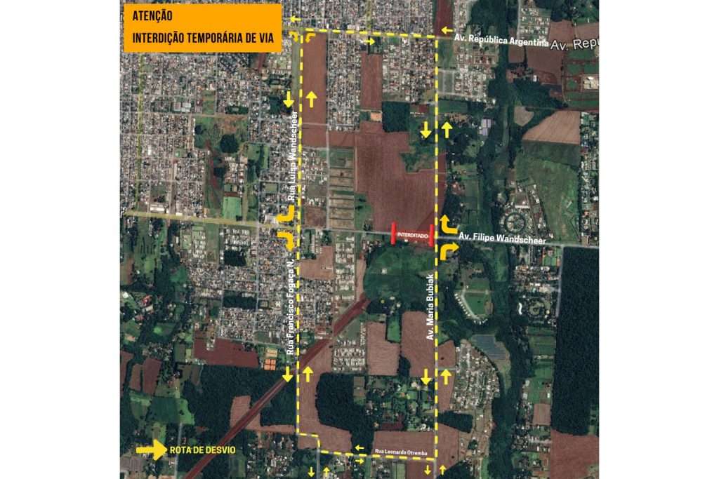 Obra da Perimetral Leste de Foz do Iguaçu vai interditar avenida a partir de quarta-feira, 12