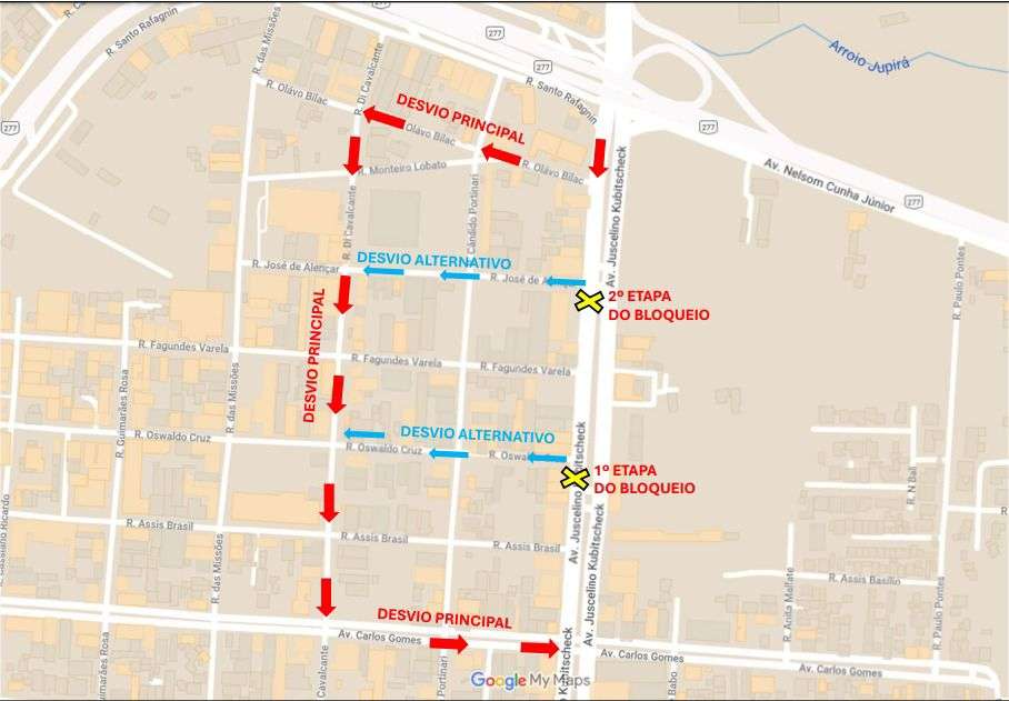 Avenida JK em Foz do Iguaçu será interditada para obras do sistema de drenagem 1 a56b0475 bf3a 4e3b ace7 9e1c0aa71316