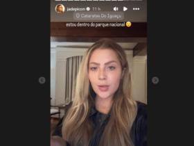 Jade Picon aparece em Foz do Iguaçu para gravação de seu primeiro filme