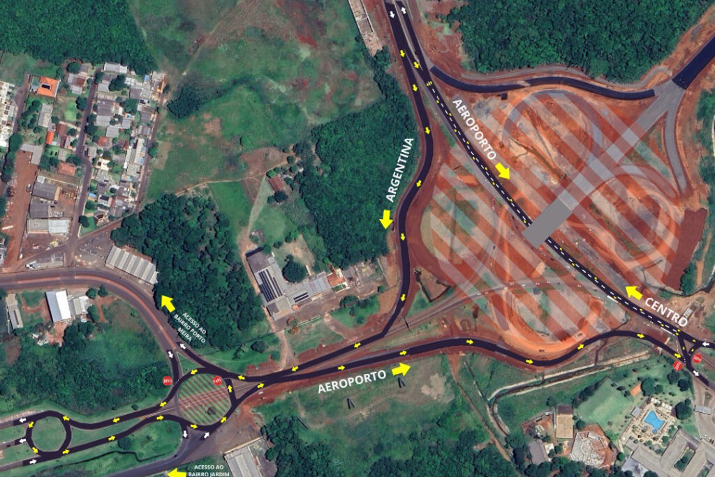 Perimetral Leste de Foz: tráfego terá novas mudanças na região do viaduto com a BR-469