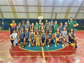 Equipe feminina sub-12 da ABASFI. Foto: Divulgação/ Ecovoix