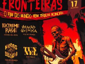 Cartaz do 12º Rock Sem Fronteiras no final da tarde do próximo domingo, 25 Foto: Divulgação/Rock Sem Fronteiras