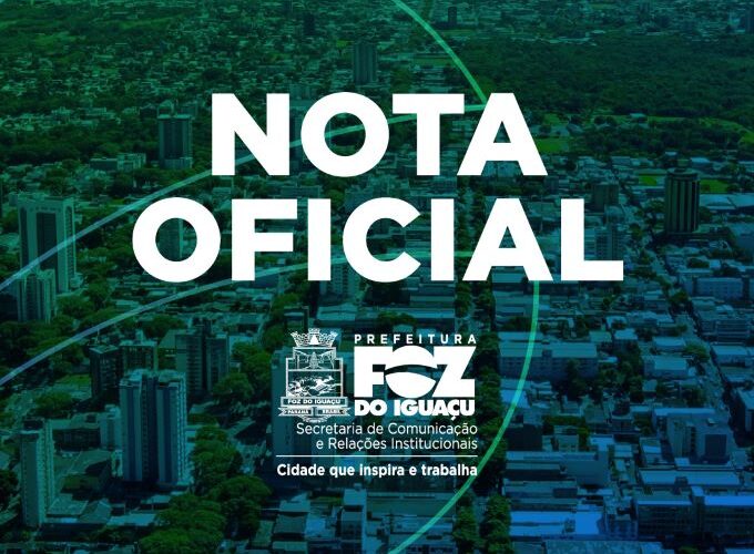 nota prefeitura foz