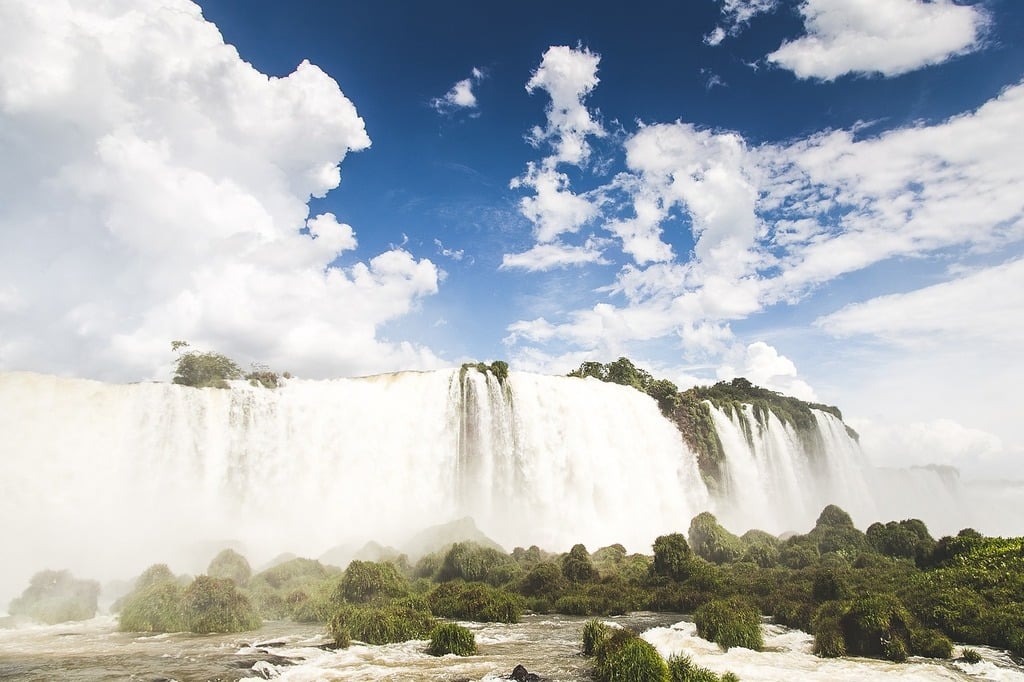 waterfall big massive nature landscapes 807216 1024