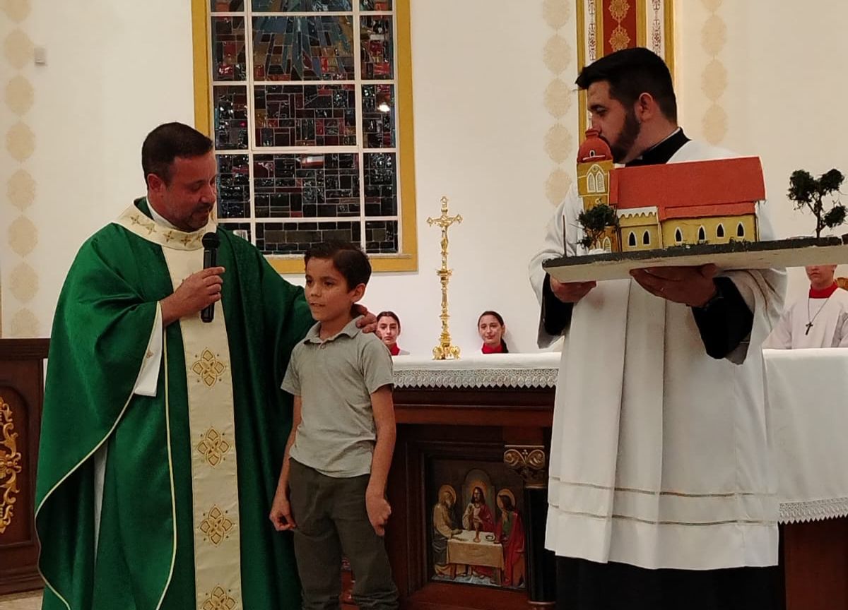 Garoto de 8 anos faz maquete da igreja mais antiga de Foz do Iguaçu 1 d82d959c e42e 4e27 bd1d 8e547675a482