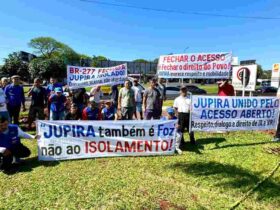 jardim jupira protesto reabertura acesso br 277