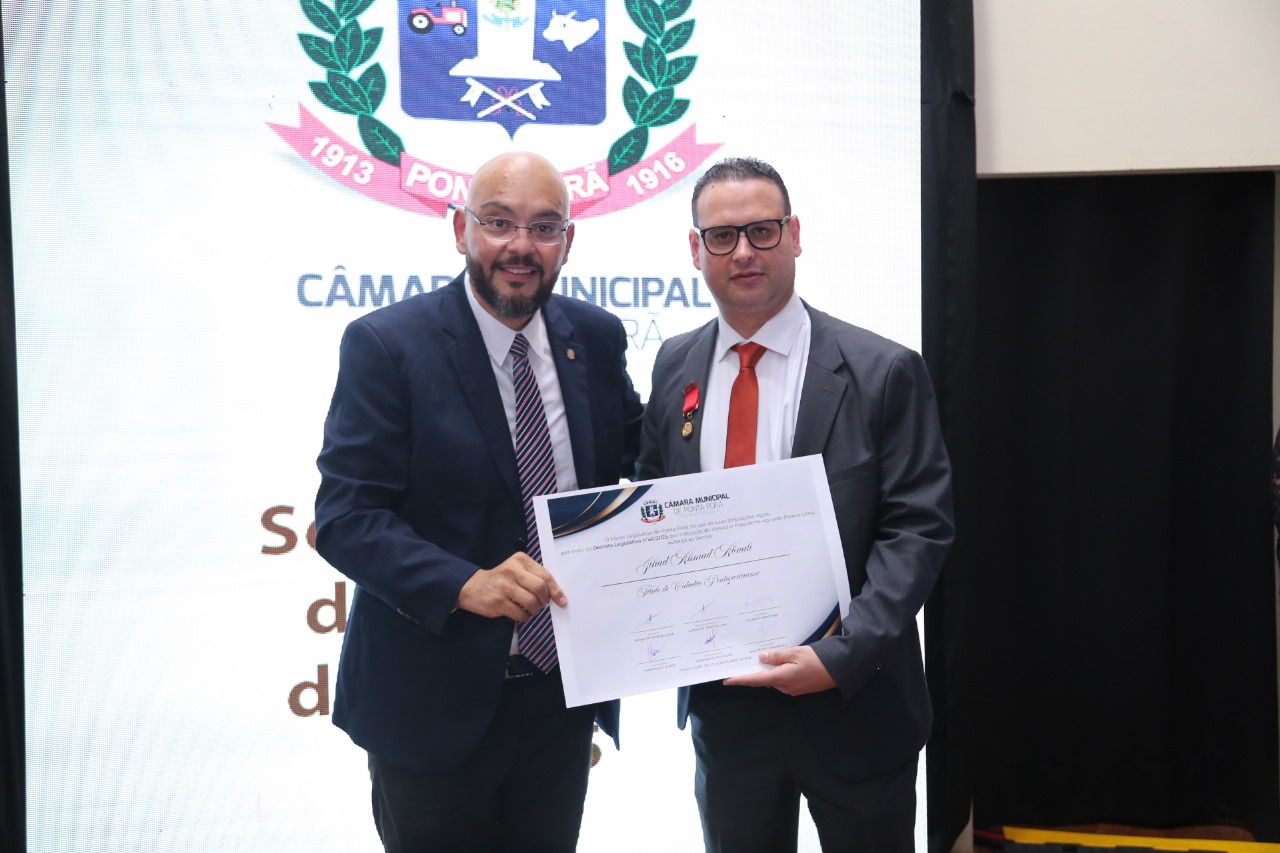 Ex-diretor de Assuntos Internacionais de Foz do Iguaçu é Cidadão Honorário de Ponta Porã, no Mato Grosso do Sul 1 jihad