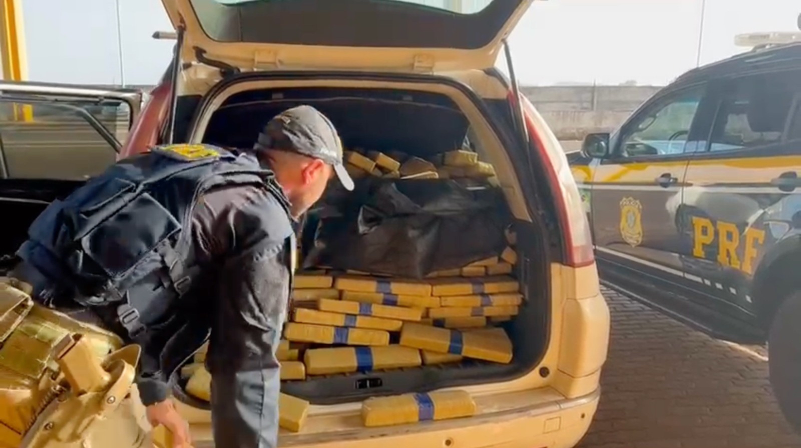 Casal de 29 e 34 anos que transportava 385 kg de maconha para Curitiba é detido em fiscalização em Cascavel 1 maconha cascavel