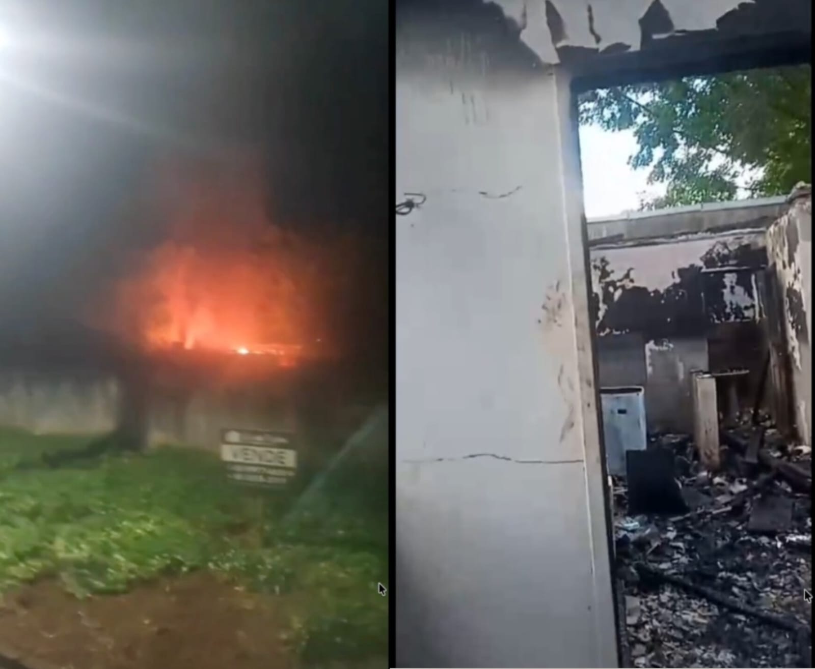 VÍDEO: Chamas consomem, em poucos minutos, residência na região do Beverly Falls Park, em Foz do Iguaçu 1 casa queima