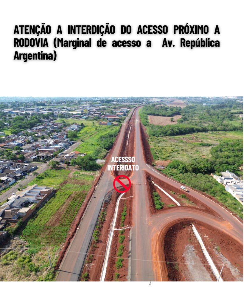 Vistoria técnica conjunta define a interdição de acessos à Perimetral Leste de Foz do Iguaçu. Veja os locais! 2 perimetral 1