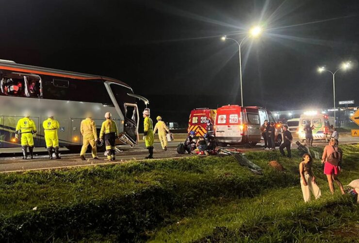 acidente onibus foz