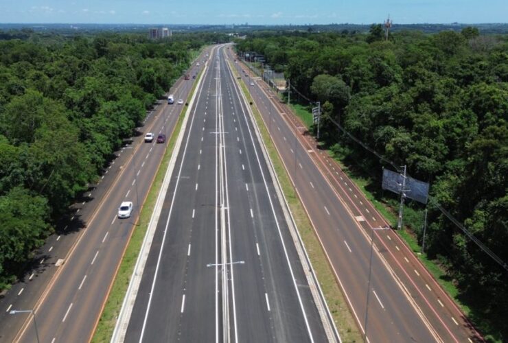 Primeiro trecho da duplicação da na BR-469, a Rodovia das Cataratas, será entregue amanhã (Foto