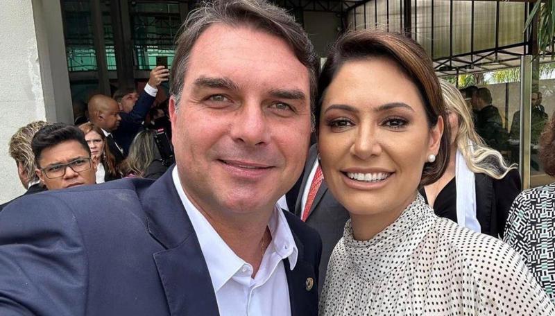 flavio bolsonaro e michele