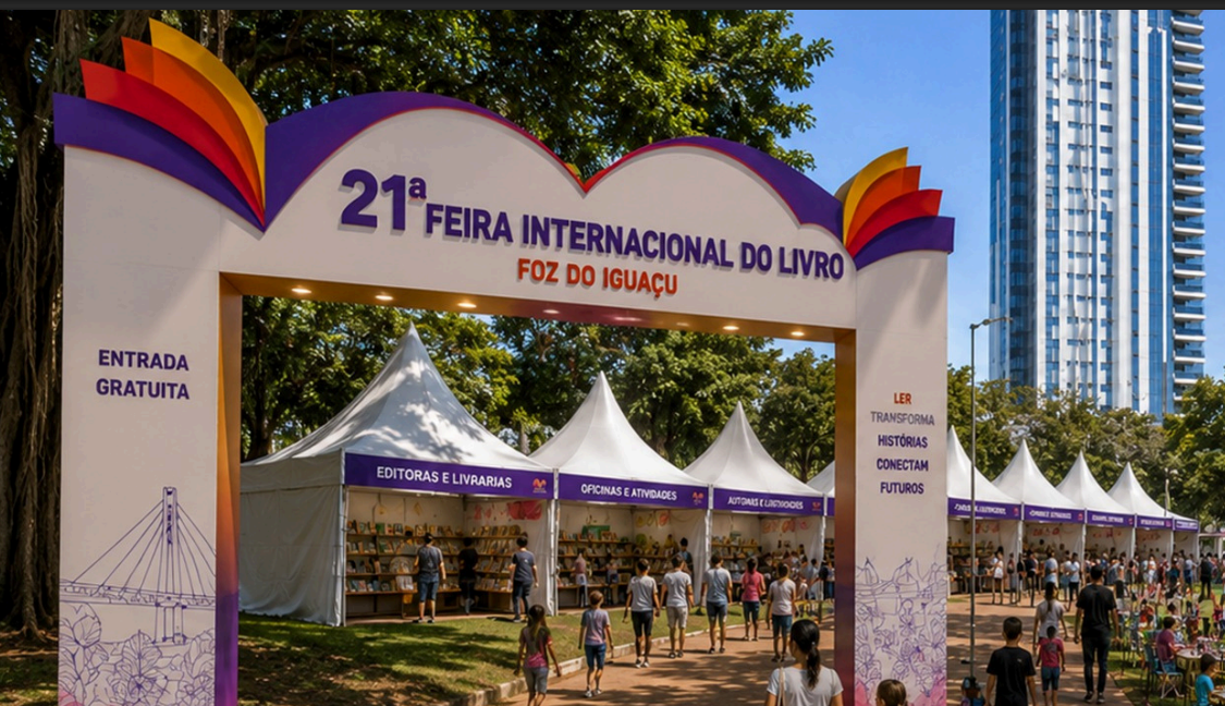 21ª Feira do Livro de Foz do Iguaçu terá mais de 80 atividades para todos os públicos 1 feira do livro foz