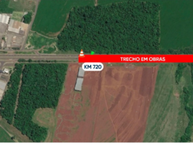 Mapa da interdicao BR 277