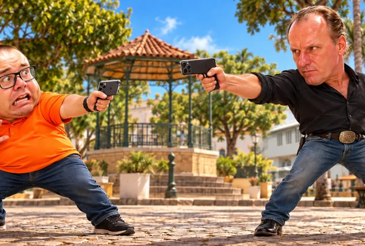 duelo de celulares