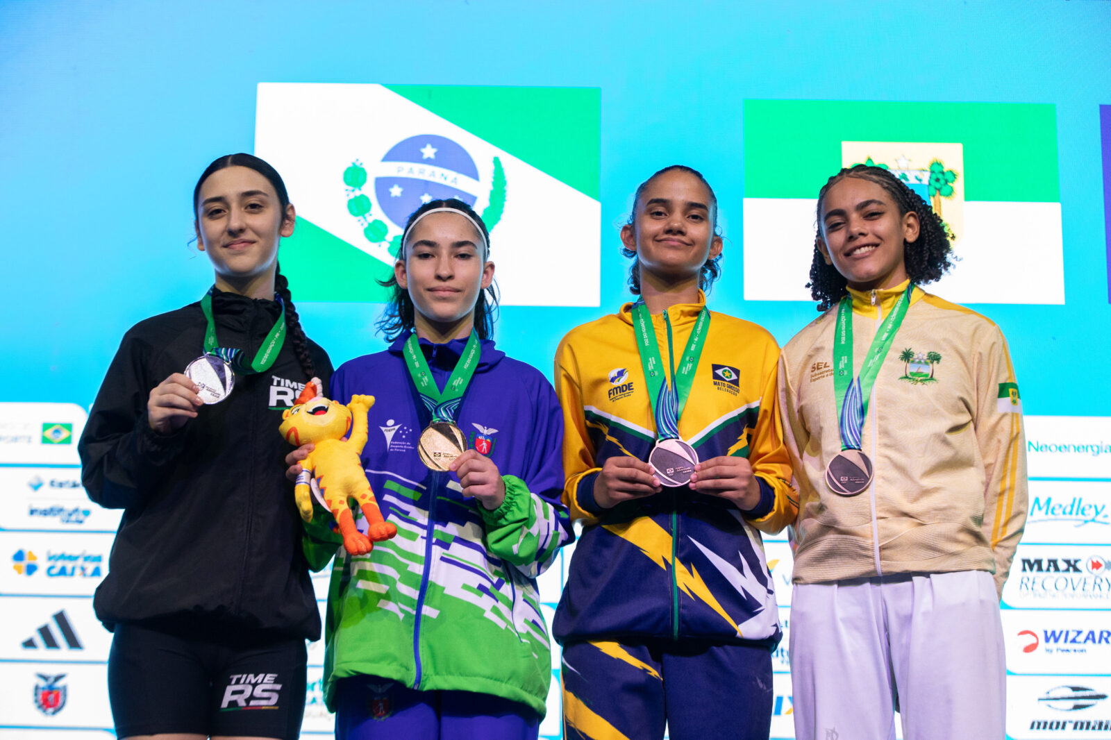 Paraná conquista 34 medalhas no primeiro bloco dos Jogos da Juventude em Foz do Iguaçu. Veja o quadro! 1 medalhas parana