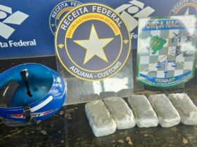 receita federal encontra 5 kg de haxixe escondidos em capacete na ponte da amizade 6ae0b757bfd63
